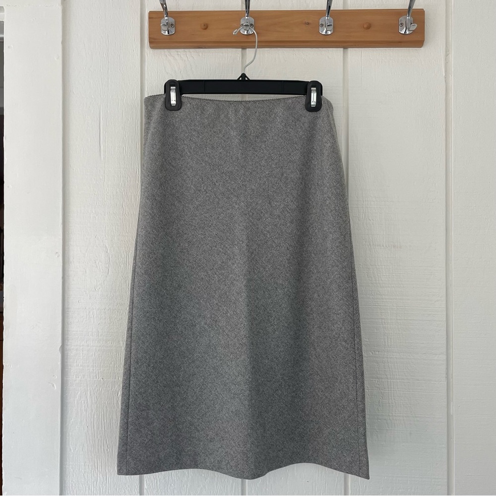 J. Crew grey tweed skirt